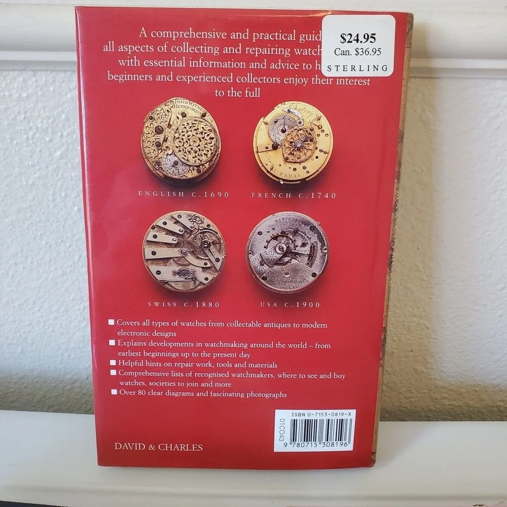 Watch Collection and Repair Books Parts Guides Cooksey Shugart Cutmore Lot Of 3